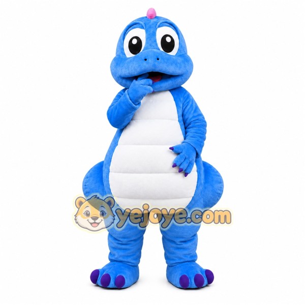 Blue Dinosaur Mascot Costume