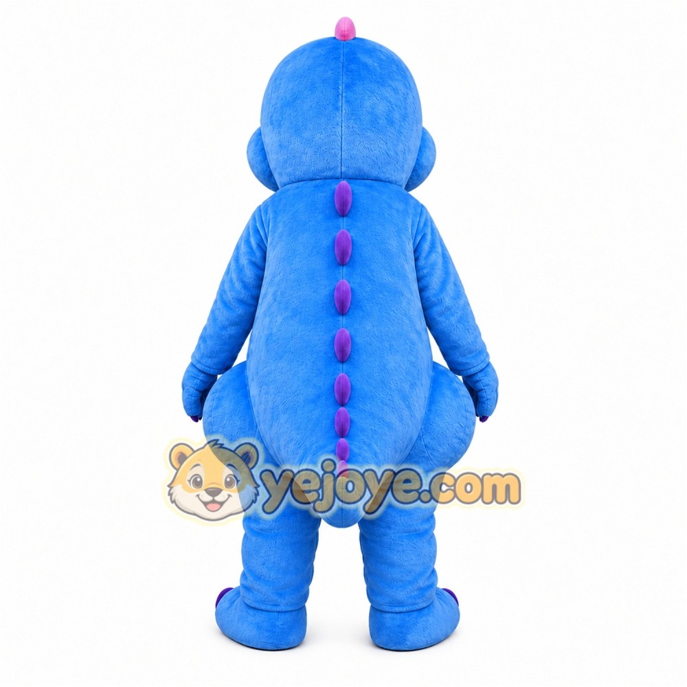 Blue Dinosaur Mascot Costume Blue Dinosaur Mascot Costume