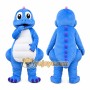 Blue Dinosaur Mascot Costume