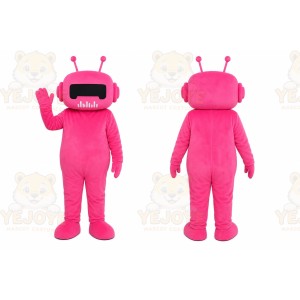 Pink Robot Mascot Costume