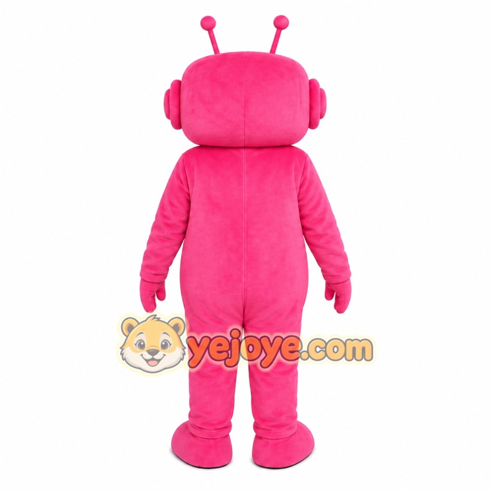 Pink Robot Mascot Costume Pink Robot Mascot Costume