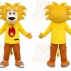 Yellow Lion Mascot Costume