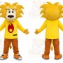 Yellow Lion Mascot Costume