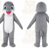Gray Dolphin Mascot Costume