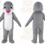 Gray Dolphin Mascot Costume