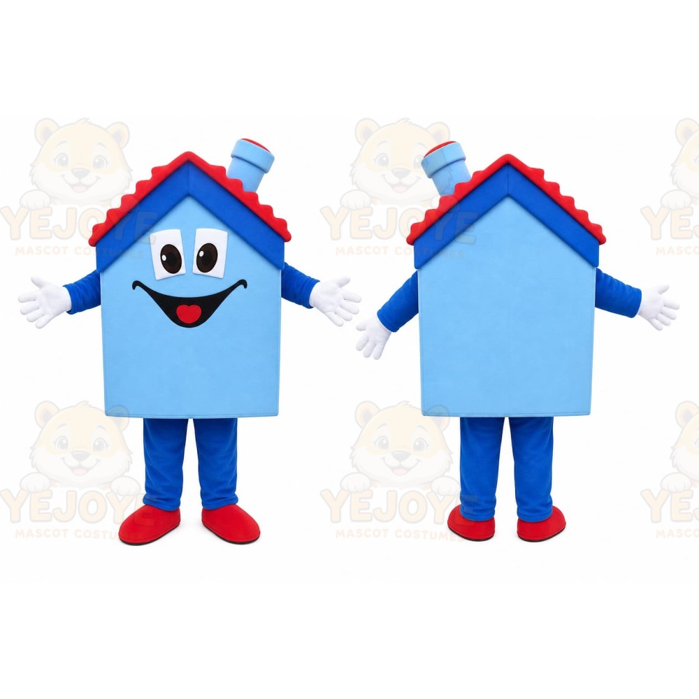 Blue House Mascot Costume