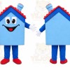 Blue House Mascot Costume