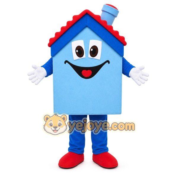 Blue House Mascot Costume