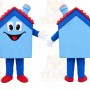 Blue House Mascot Costume