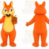 Orange Fox Mascot Costume