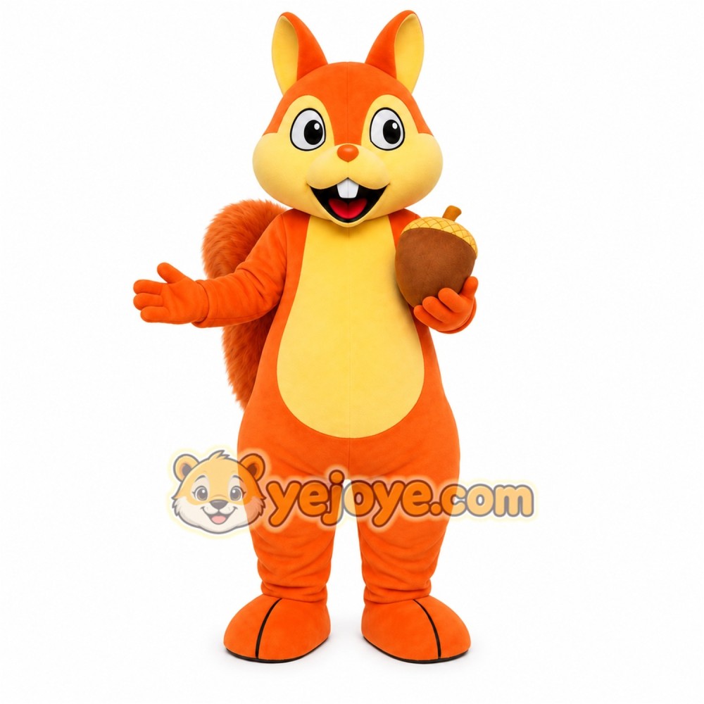 Orange Fox Mascot Costume Orange Fox Mascot Costume