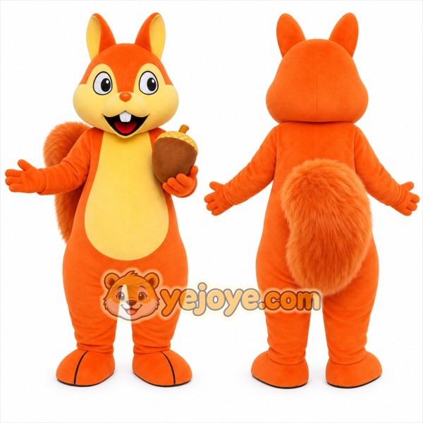 Orange Fox Mascot Costume