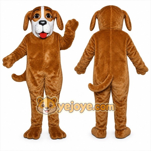 Brown Basset Dog Mascot Costume