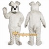 White Dog Mascot Costume White Dog Mascot Costume