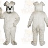 White Dog Mascot Costume