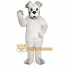 White Dog Mascot Costume White Dog Mascot Costume