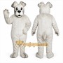 White Dog Mascot Costume
