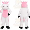 Pink Cow Mascot Costume