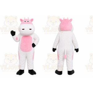Pink Cow Mascot Costume