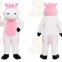 Pink Cow Mascot Costume