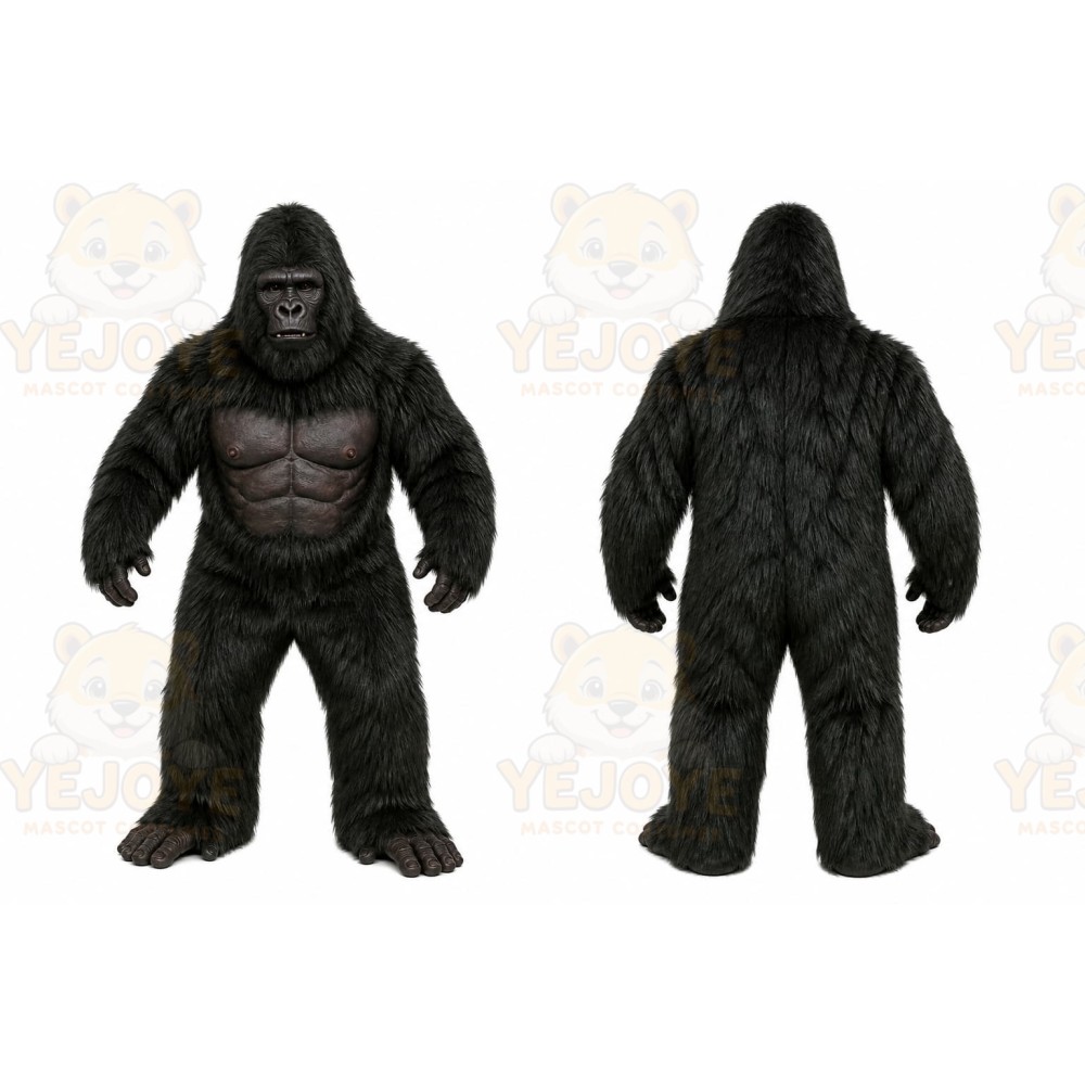 Black Gorilla Mascot Costume