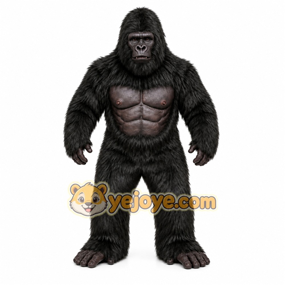 Black Gorilla Mascot Costume Black Gorilla Mascot Costume