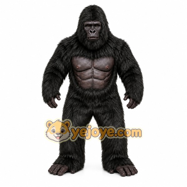 Black Gorilla Mascot Costume
