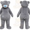 Gray Bear Mascot Costume