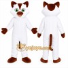 White Fox Mascot Costume White Fox Mascot Costume