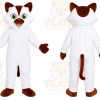 White Fox Mascot Costume