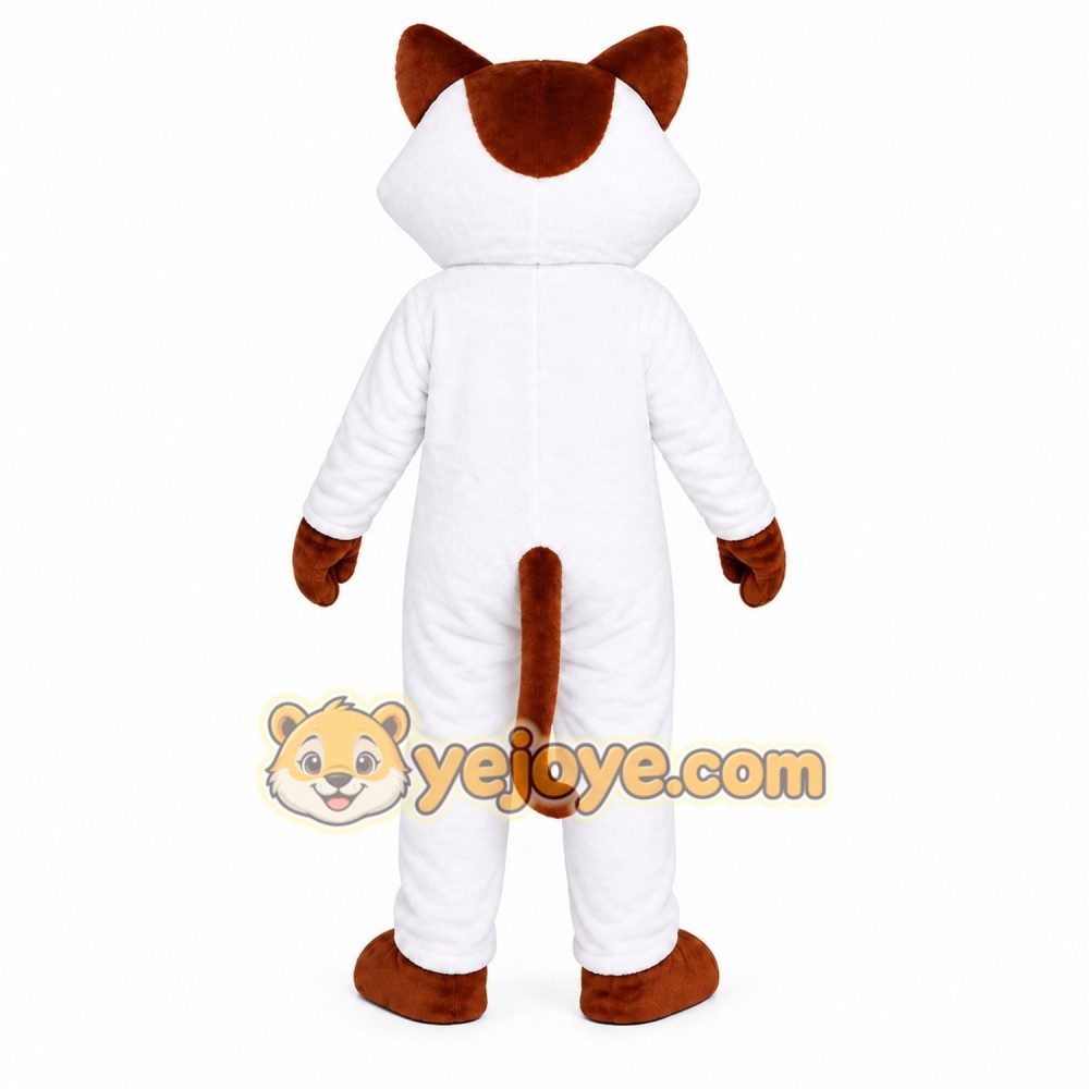 White Fox Mascot Costume White Fox Mascot Costume