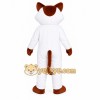 White Fox Mascot Costume White Fox Mascot Costume