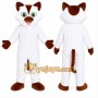 White Fox Mascot Costume