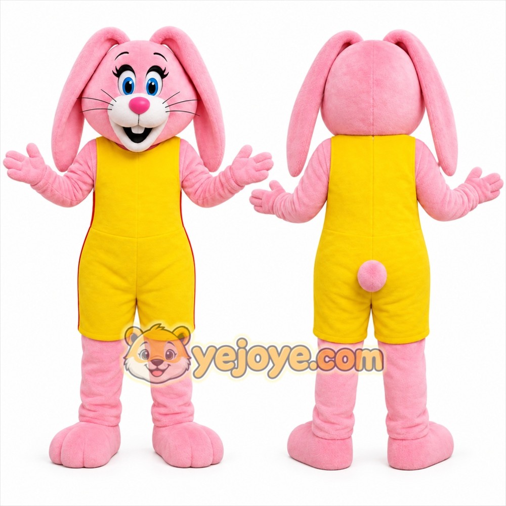 Pink Rabbit Mascot Costume Pink Rabbit Mascot Costume
