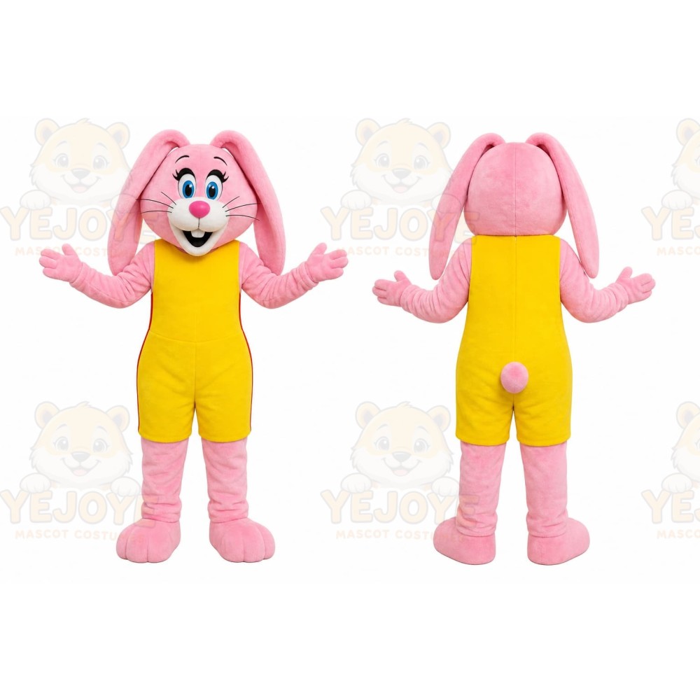 Pink Rabbit Mascot Costume