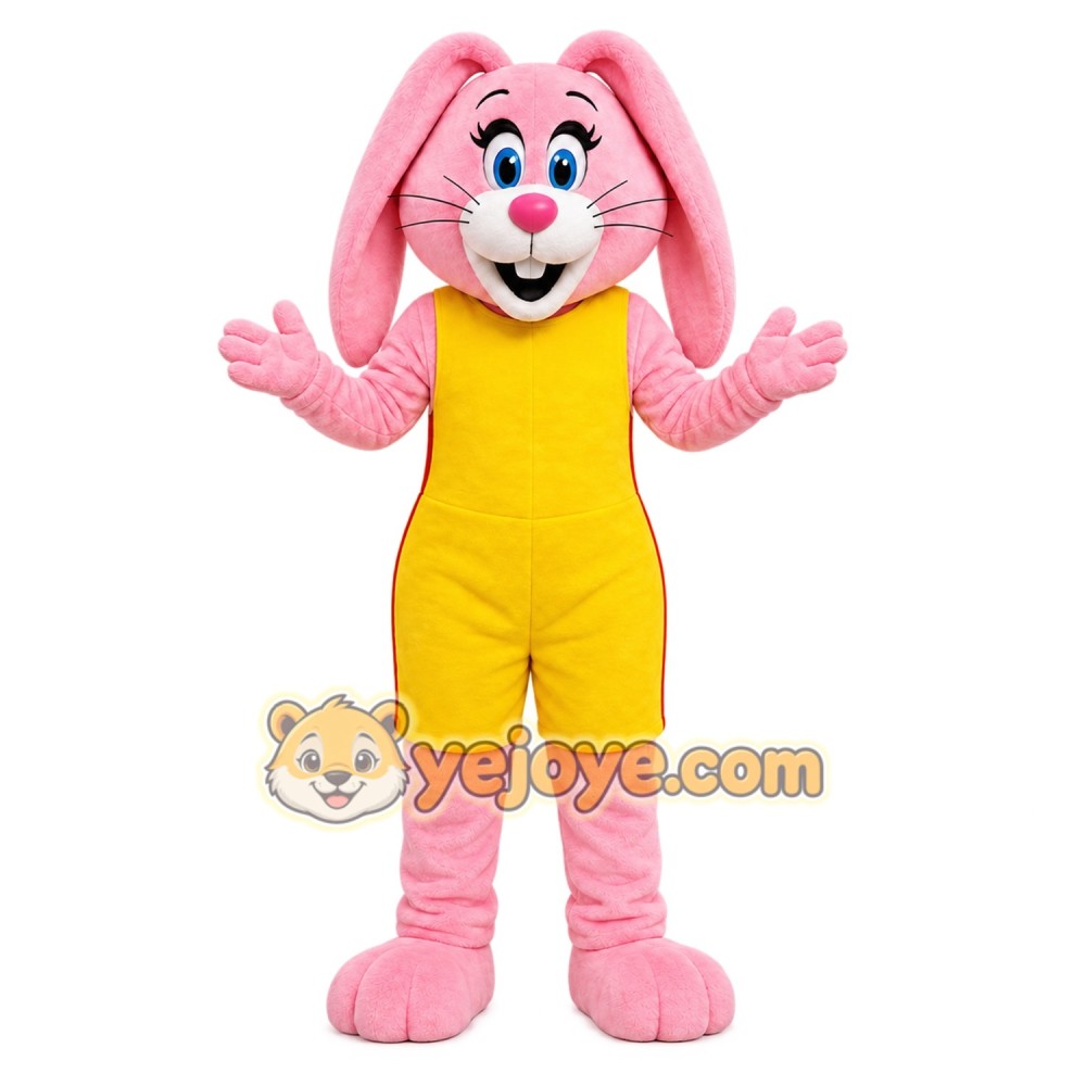 Pink Rabbit Mascot Costume Pink Rabbit Mascot Costume