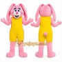 Pink Rabbit Mascot Costume