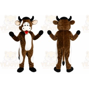Brown Cow Mascot Costume