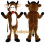 Brown Cow Mascot Costume