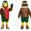 Green Bird Mascot Costume