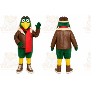 Green Bird Mascot Costume