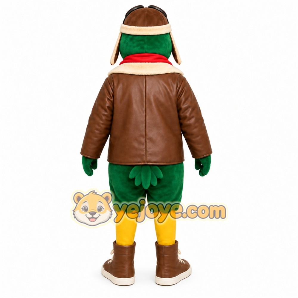 Green Bird Mascot Costume Green Bird Mascot Costume