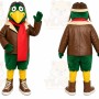 Green Bird Mascot Costume