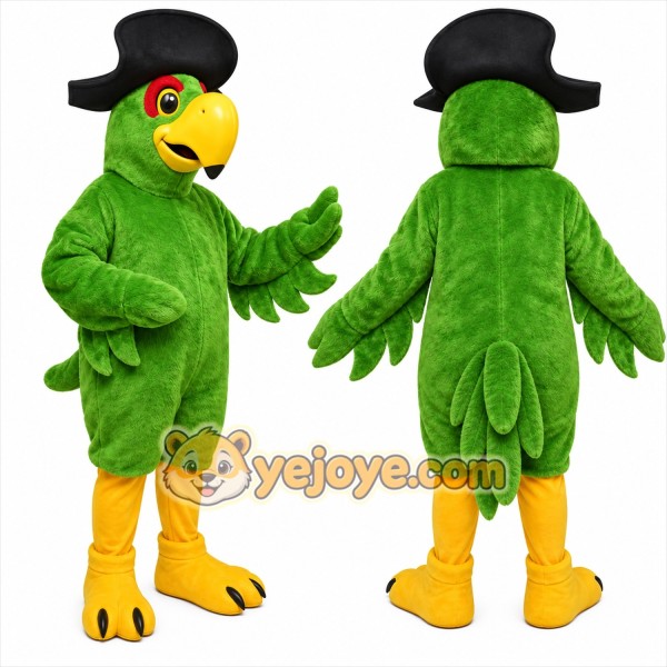 Green Bird Mascot Costume