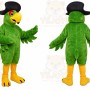 Green Bird Mascot Costume