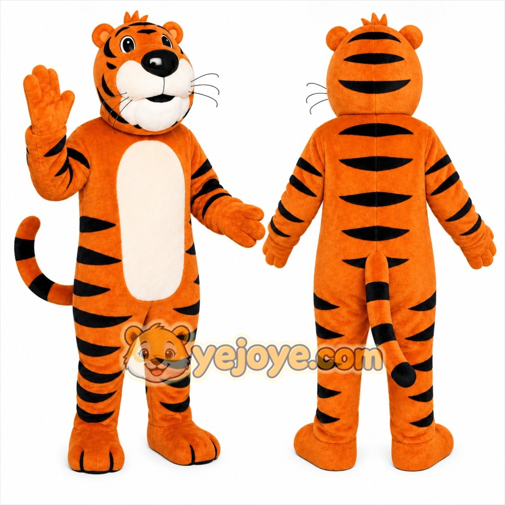 Orange Tiger Mascot Costume Orange Tiger Mascot Costume