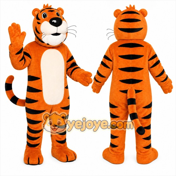 Orange Tiger Mascot Costume