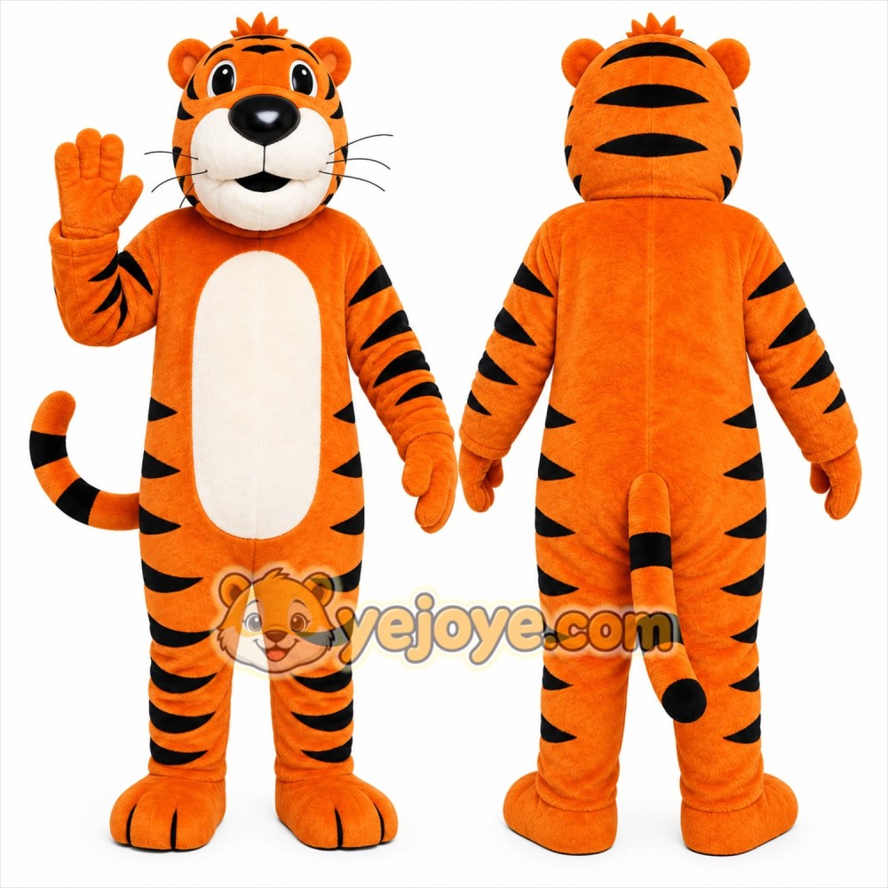 Orange Tiger Mascot Costume Orange Tiger Mascot Costume