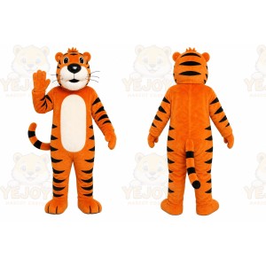Orange Tiger Mascot Costume