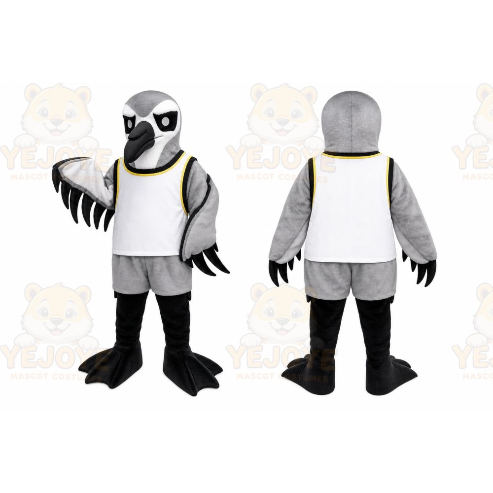 Black White Bird Mascot Costume